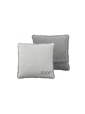JOOP | Kissenhülle "Uni Doubleface" 50x50cm (Ash-Anthrazit) | grau